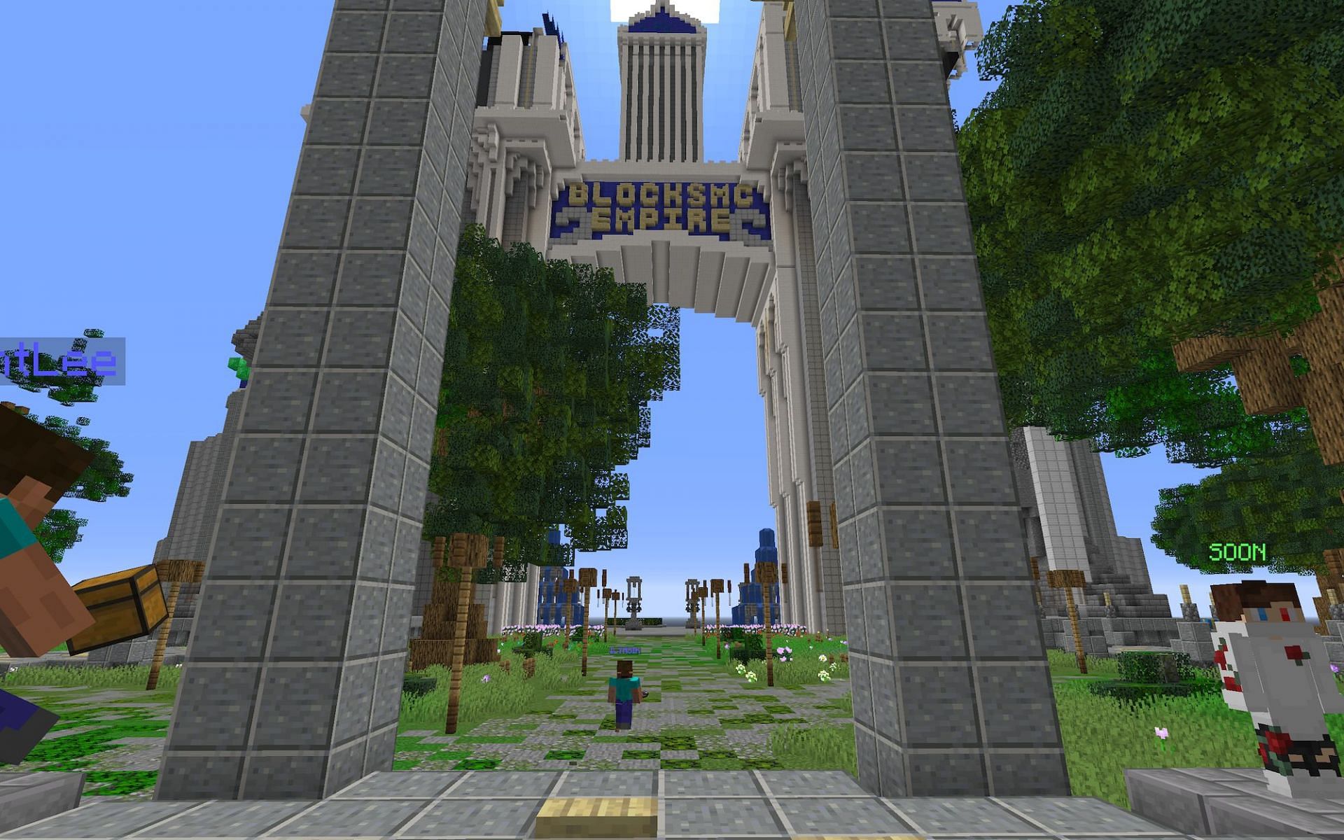BlocksMC lobby (Image via Mojang)