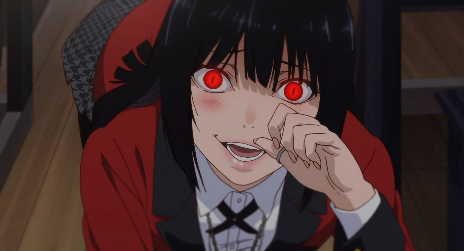 Yumeko Jabani as seen in the anime Kakegurui (Image via MAPPA)