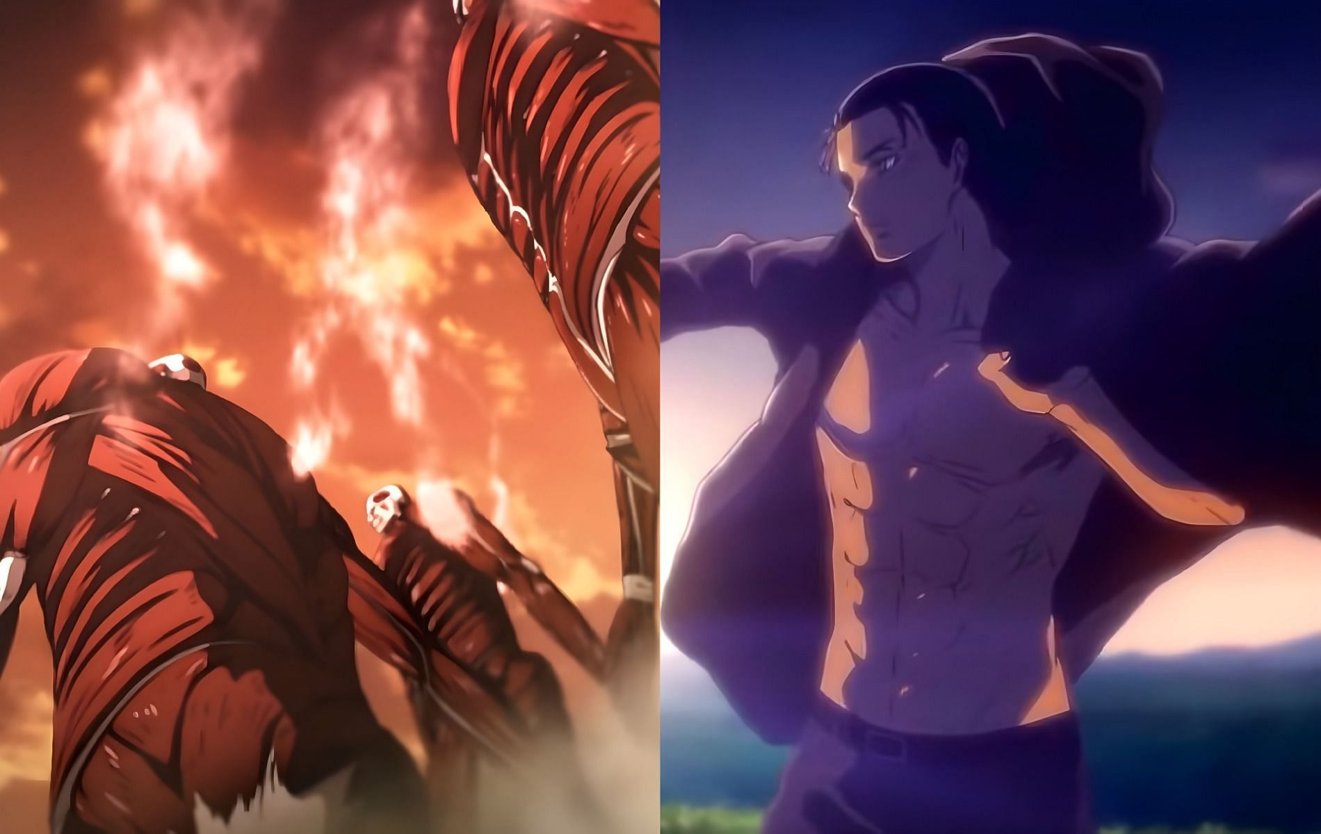 Hange vs. Rumbling Titans, Attack On Titan