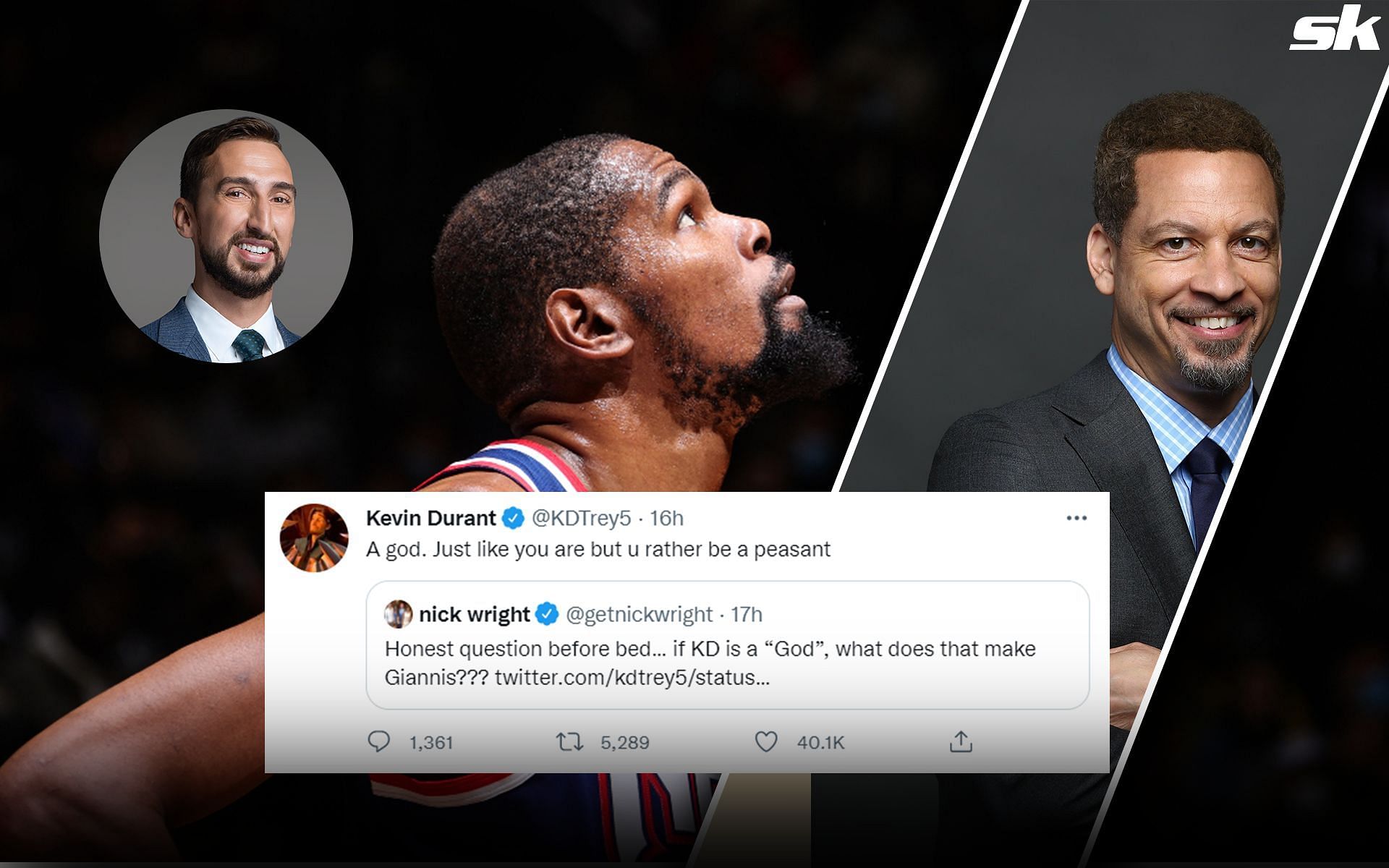 Chris Broussard comments on Kevin Durant&#039;s squabble with Nick Wright