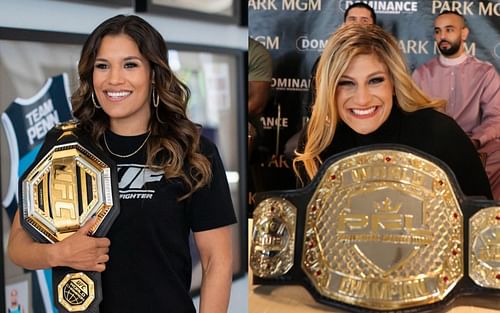 Julianna Pena (left), Kayla Harrison (right) [Image courtesy: @venezuelanvixen and @judokayla via Instagram]