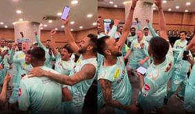 [Watch] LSG players celebrate hat-trick of wins in IPL 2022 by singing 'Sweet Super Giants'