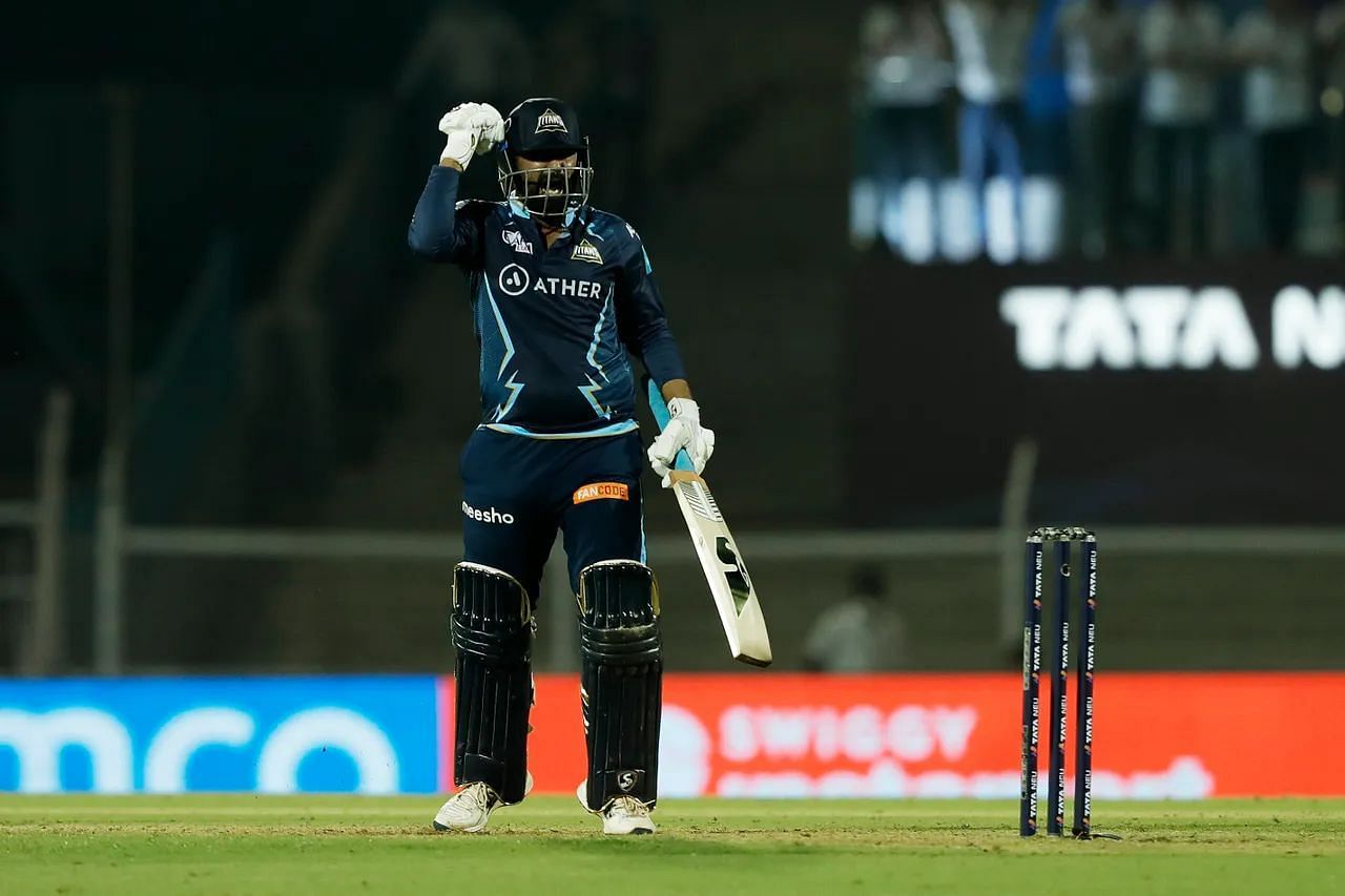 Rahul Tewatia helped the Gujarat Titans complete a hat-trick of wins in IPL 2022 (Image Courtesy: IPLT20.com)