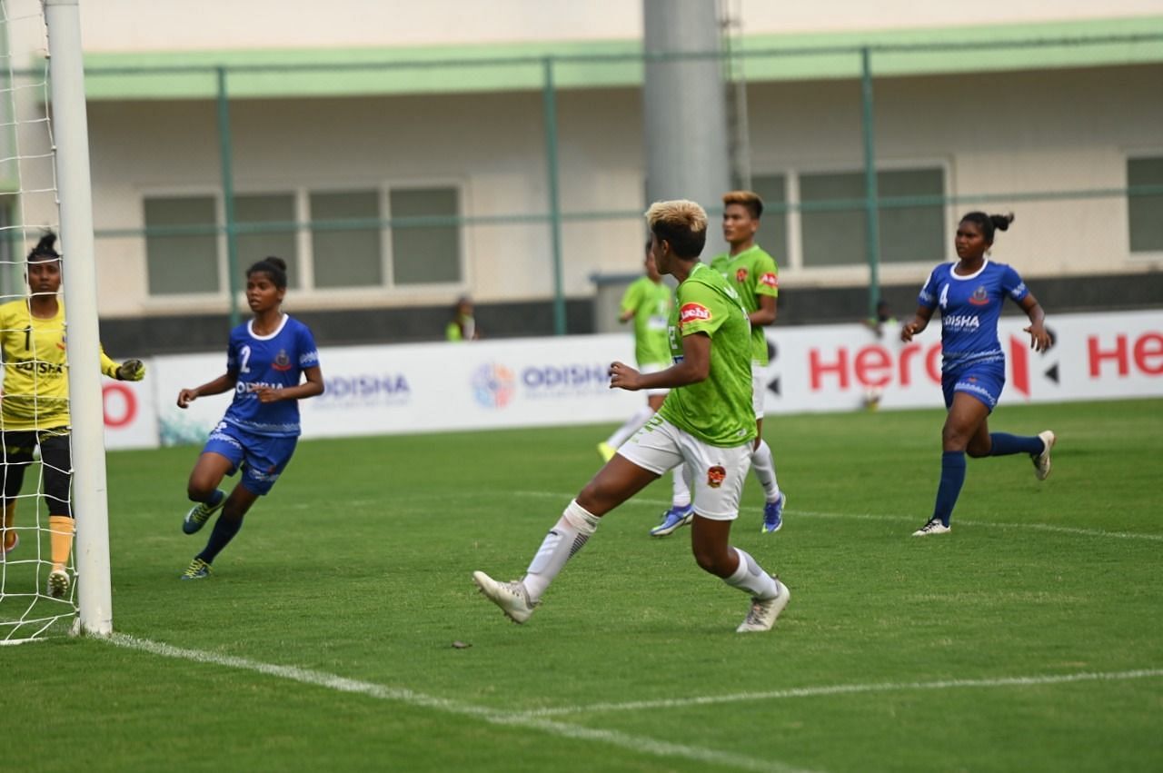 Manisha Kalyan scored five goals against Odisha Police. (Image Courtesy: Gokulam Kerala FC)