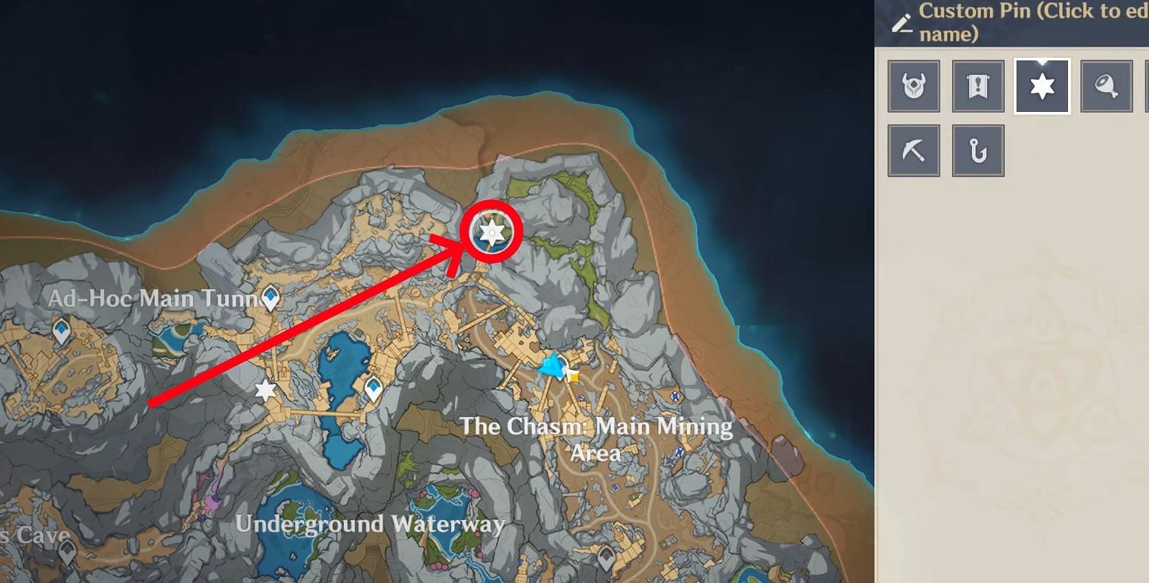 This one is northwest of the Teleport Waypoint in The Chasm Main Mining Area (Image via WoW Quests)
