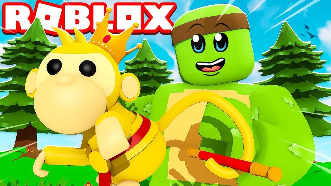 Monkey King is probably the rarest pet present within Adopt Me (Image via TinyTurtle Roblox / YouTube)