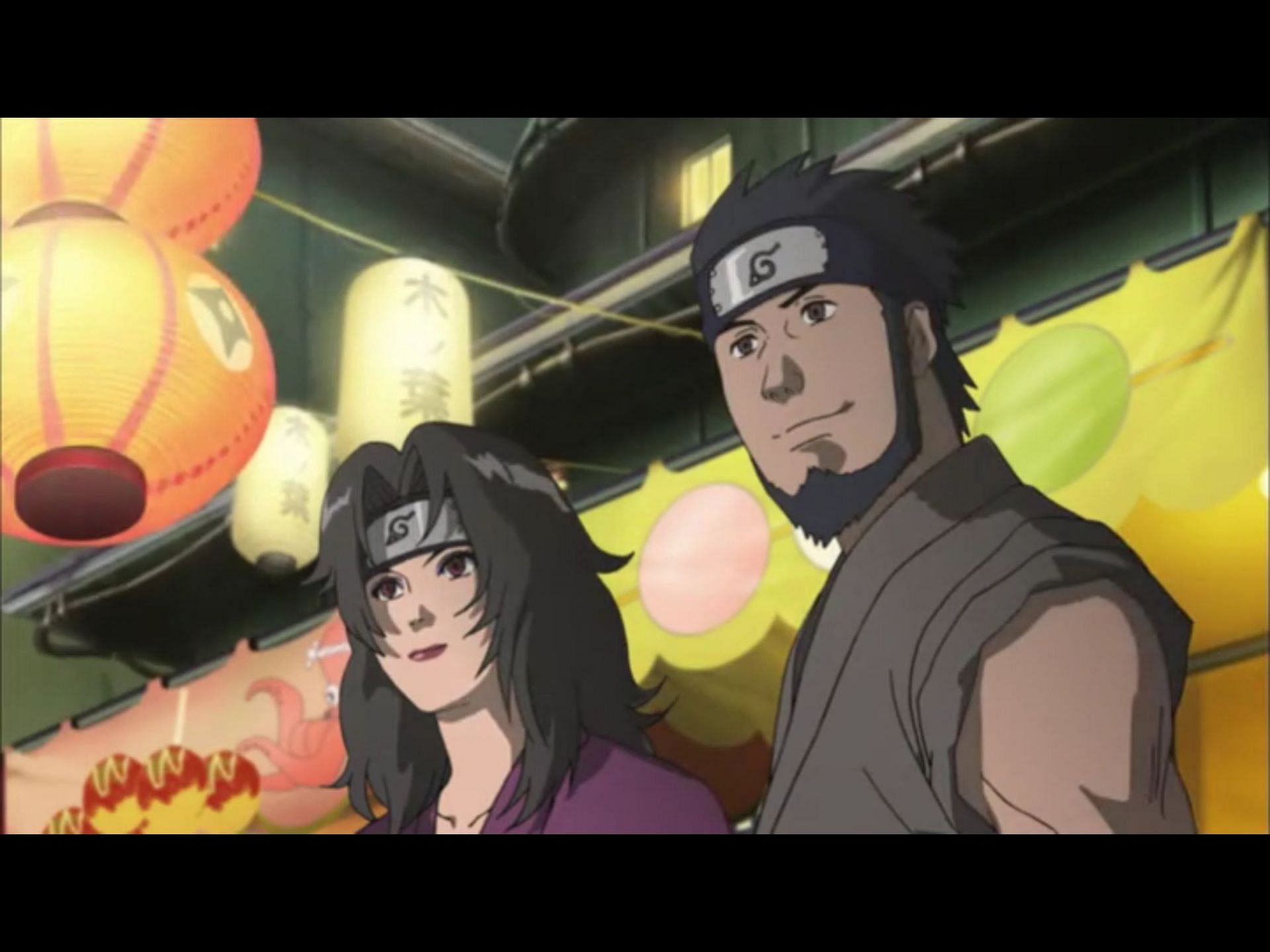 Asuma and Kurenai from the Naruto series (Image via Pinterest/alicia8896)
