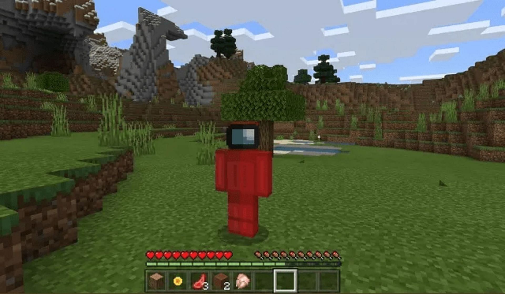 Red is still sus, even in Minecraft (Image via MinecraftYeti/NameMC)