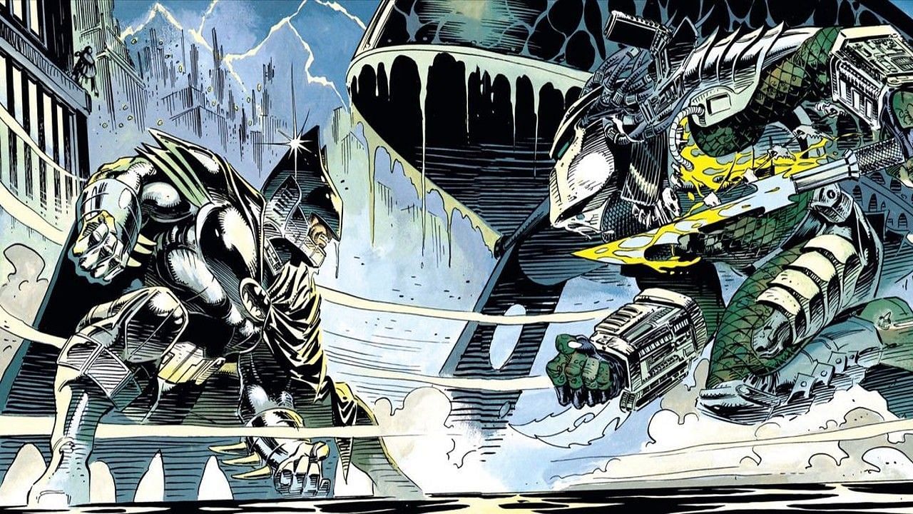 Batman Versus Predator (Image via DC and Dark Horse Comics)