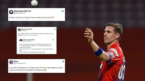 Anrich Nortje had a disastrous outing in his first IPL game on Indian soil. (P.C.:iplt20.com)