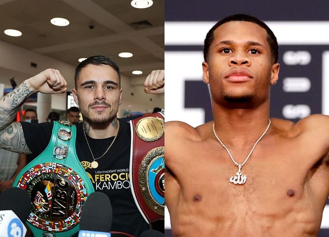 Watch: George Kambosos Jr. shows off "Den of Truth" training facility as he prepares to fight Devin Haney
