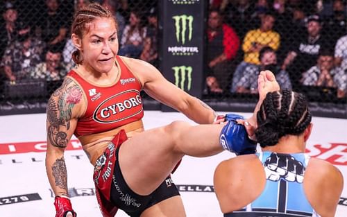 Women's featherweight champion Cris Cyborg. (Photo credit: Lucas Noonan/Bellator MMA)