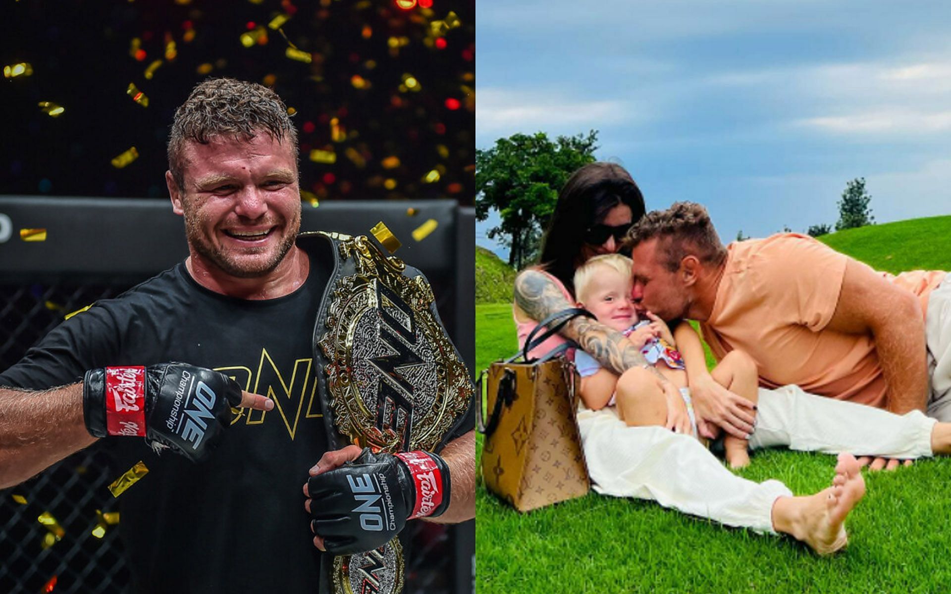 Anatoly Malykhin is having a dream run, thanks to the support of his wife. | [Photos: ONE Championship/ @anmalykhin on Instagram]