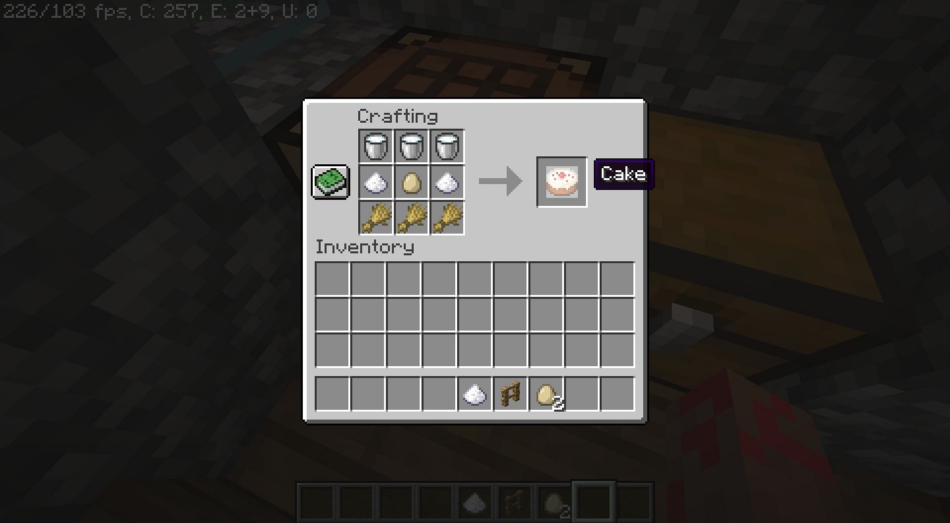 how to make cake in minecraft