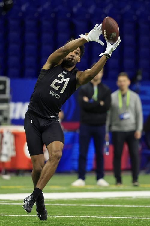 Chris Olave at the NFL Combine