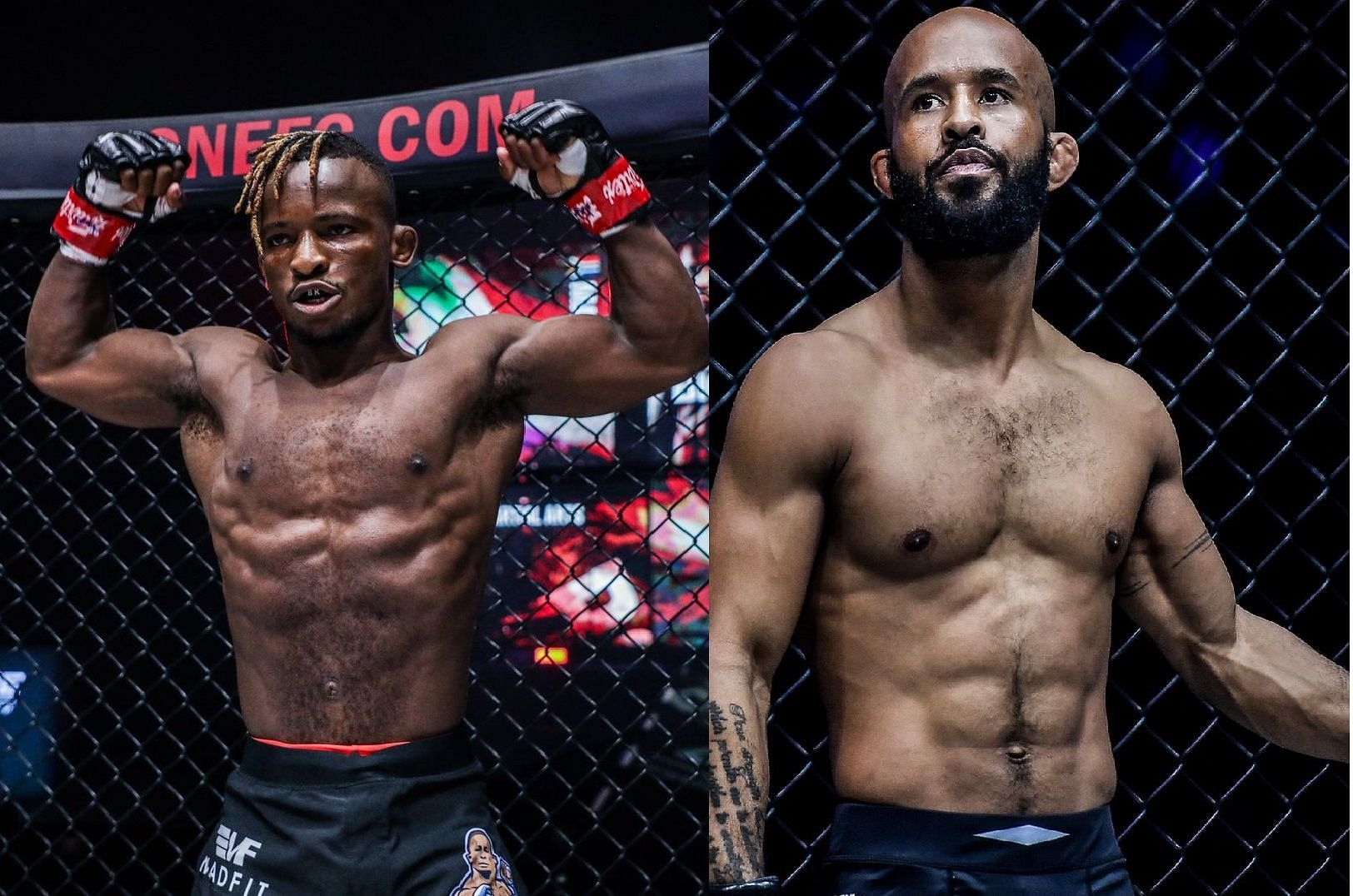 Bokang Masunyane (left) and Demetrious Johnson (right)