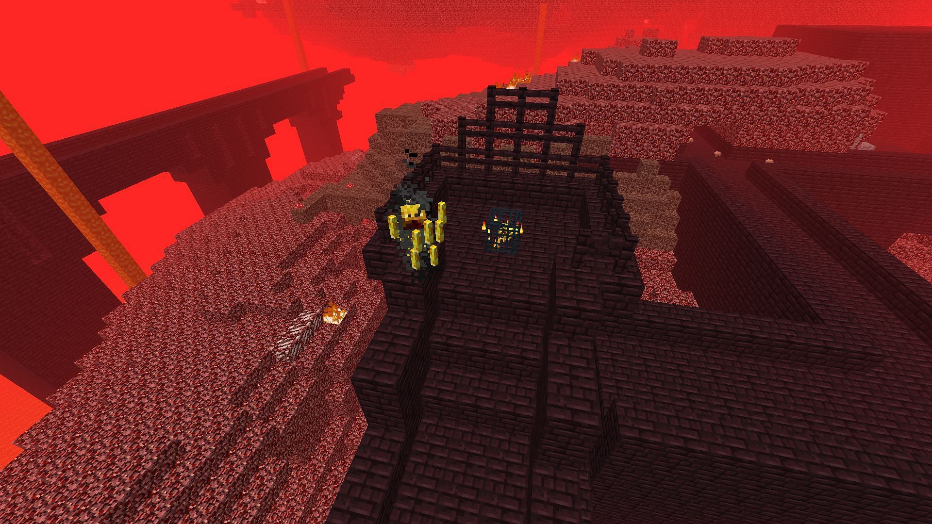 A blaze spawner, needed for blaze powder. (Image via Minecraft)