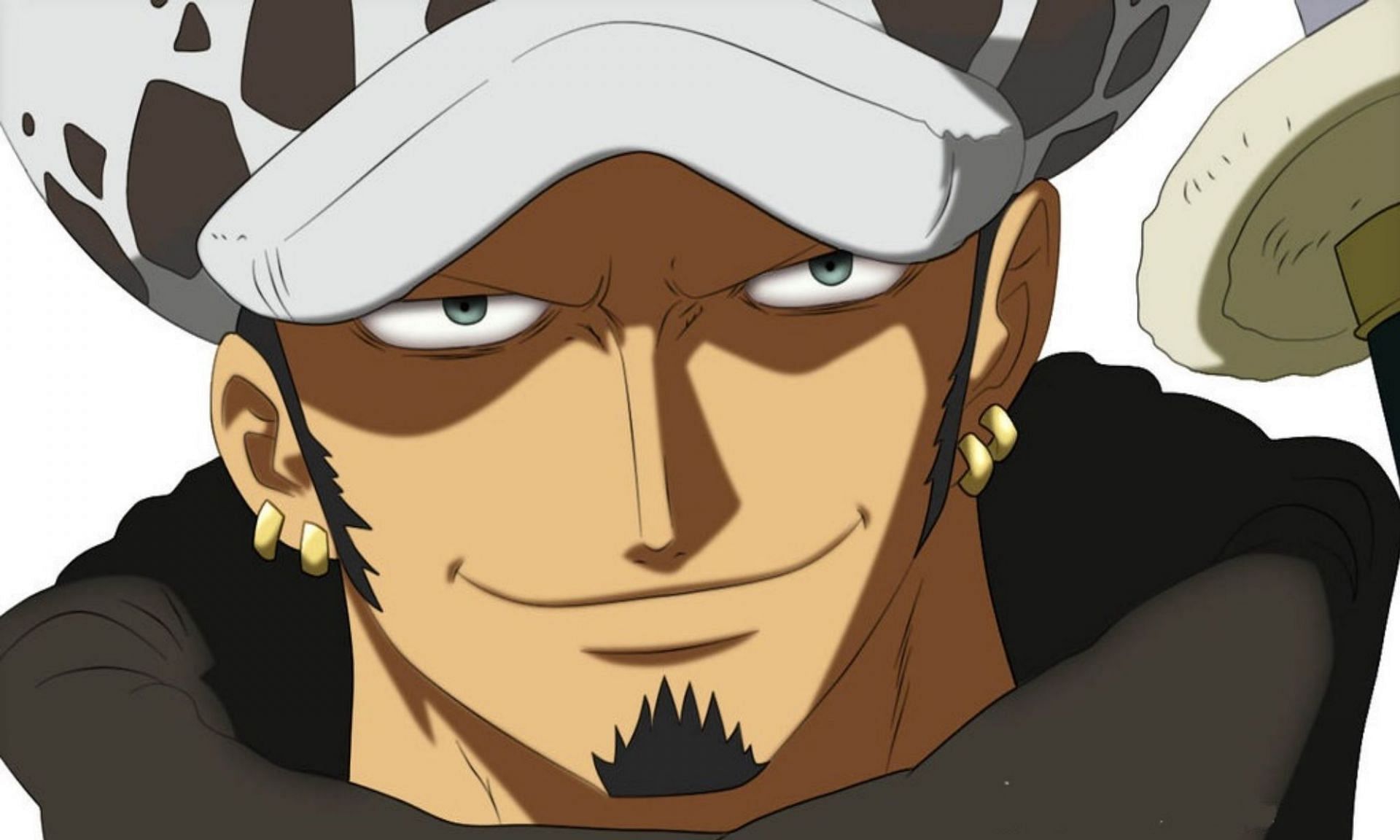 Trafalgar Law with his signature hat and smirk (Image via Toei Animation)