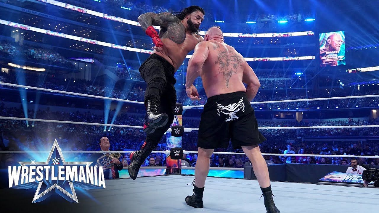Roman Reigns defeated Brock Lesnar at WrestleMania 38.