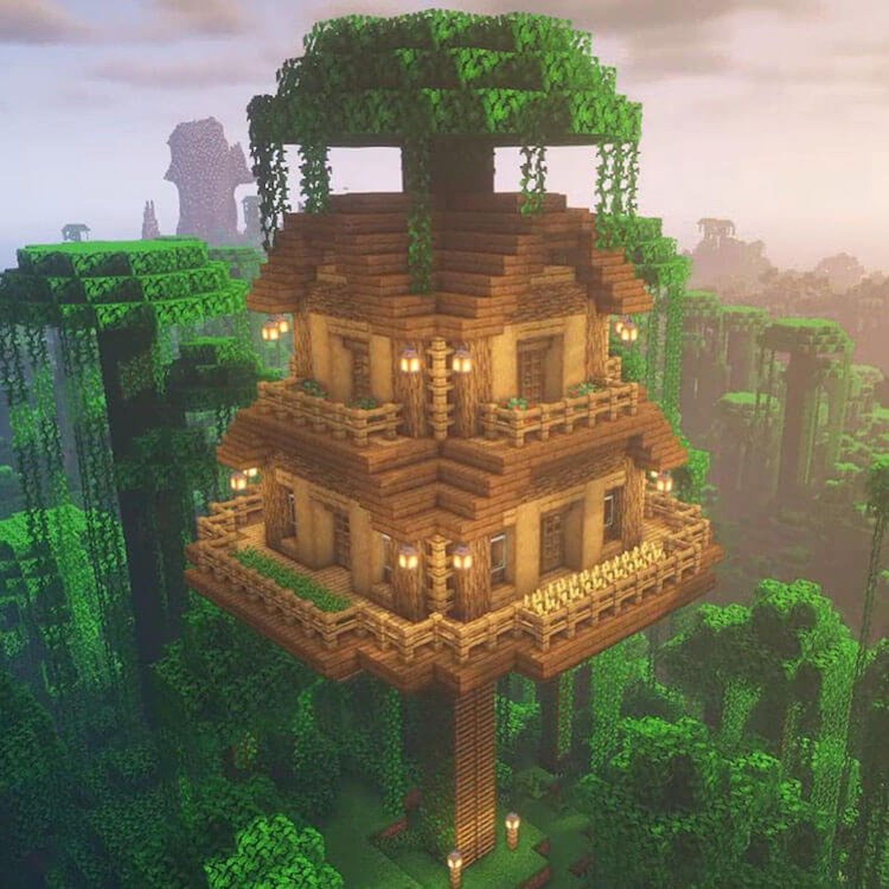 minecraft treehouse world seed