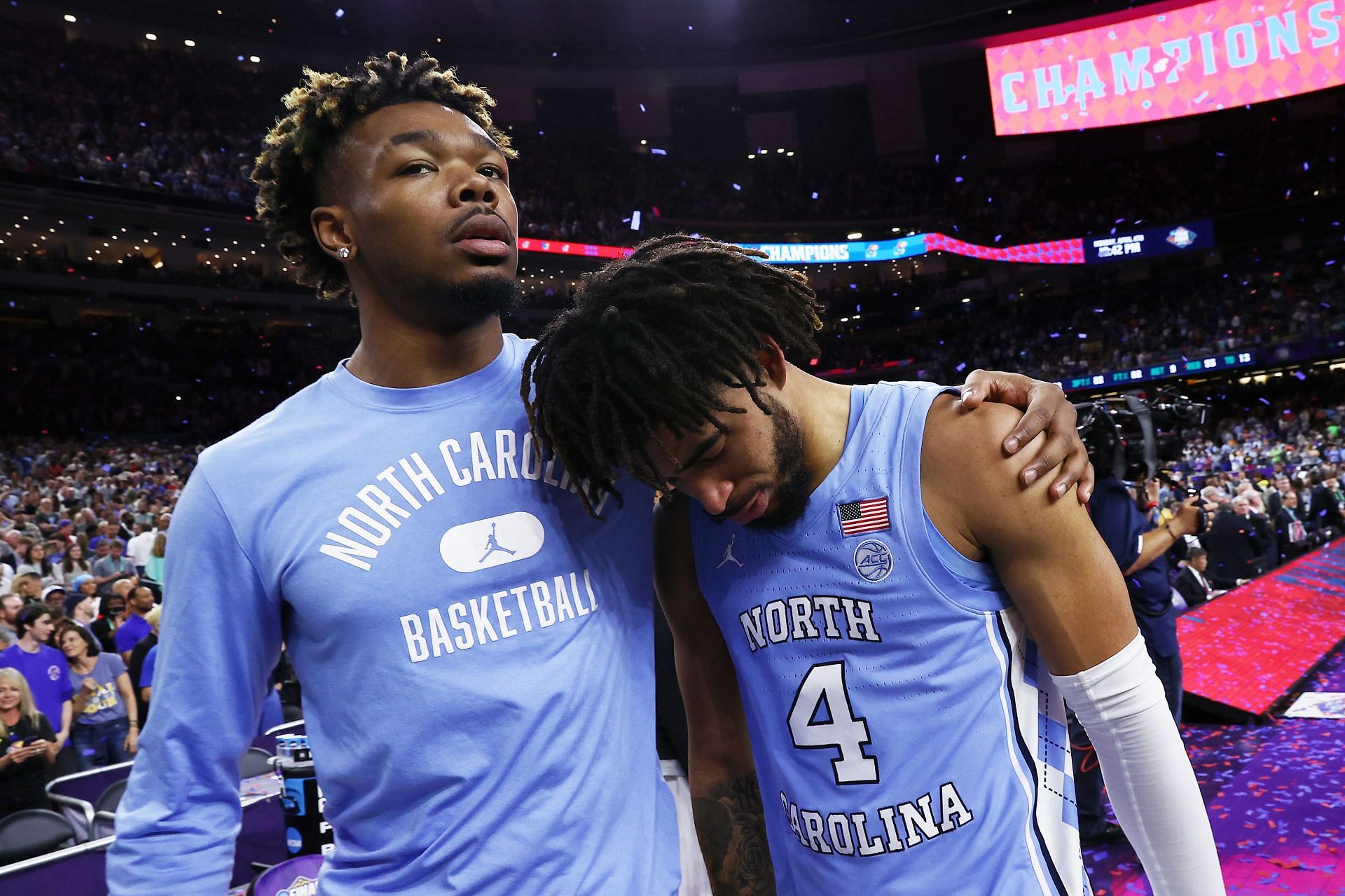 North Carolina's mistakes in the second half allowed for the Jayhawks to come back.