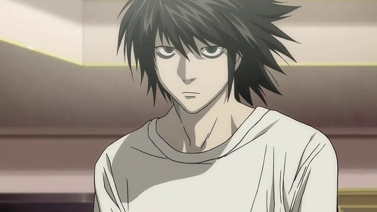 L as seen in the anime Death Note (Image via Madhouse)