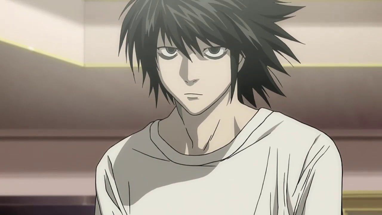 L as seen in the anime Death Note (Image via Madhouse)