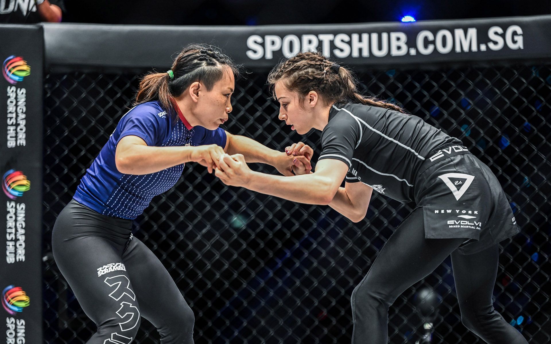 Danelle Kelly (R) and Mei Yamaguchi (L) fought to a draw in their ONE X matchup. | [Photo: ONE Championship]