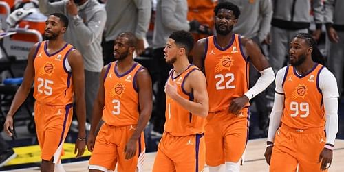 The Phoenix Suns starting lineup for the 2021/2022 season