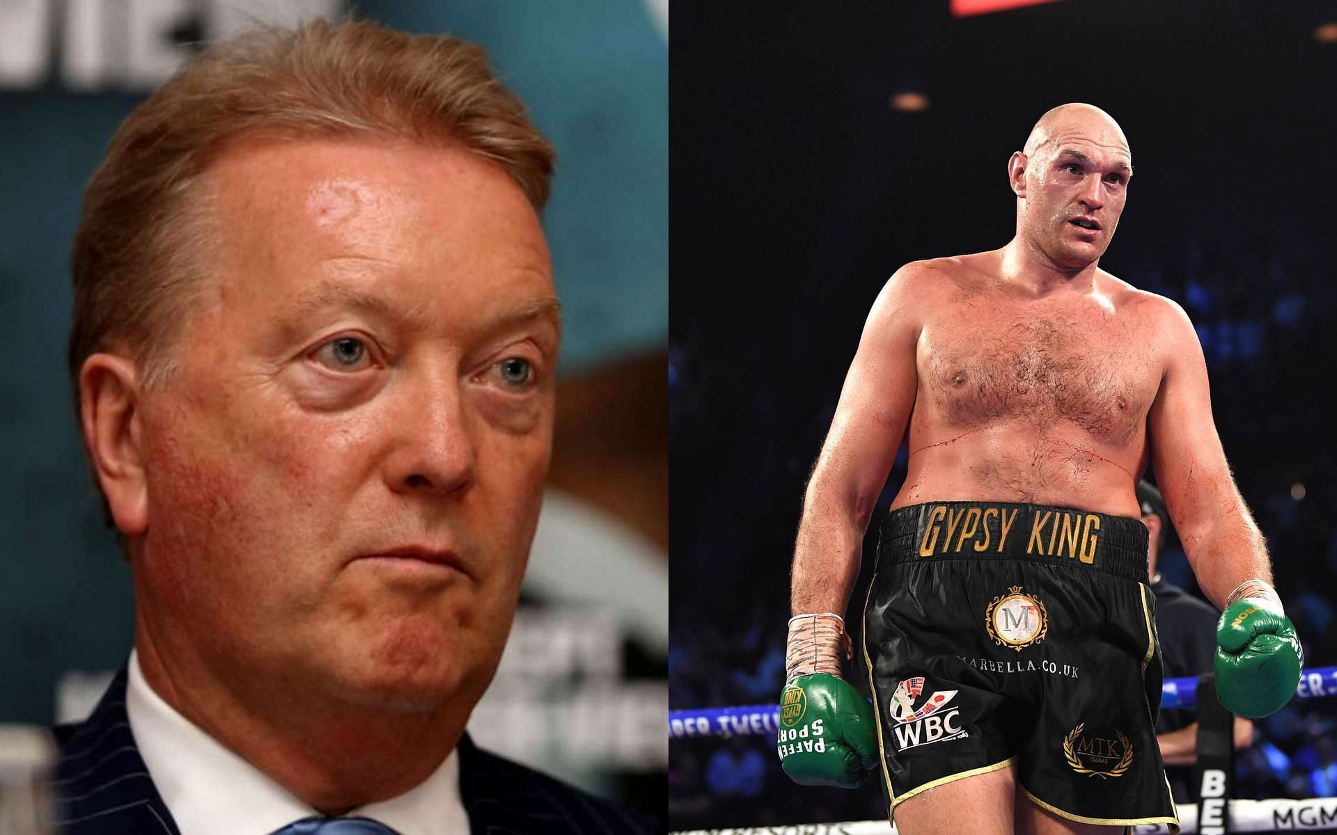 Frank Warren (right) and Tyson Fury (left)