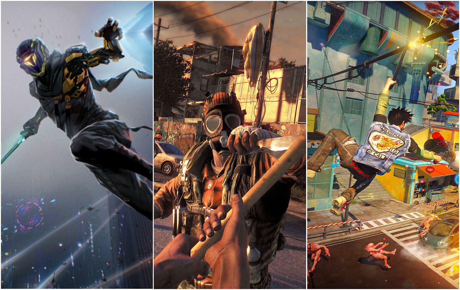 The traversal and parkour systems in these games will almost give you wings as you glide across its playground landscapes (Images via 505 Games/Techland/Microsoft)