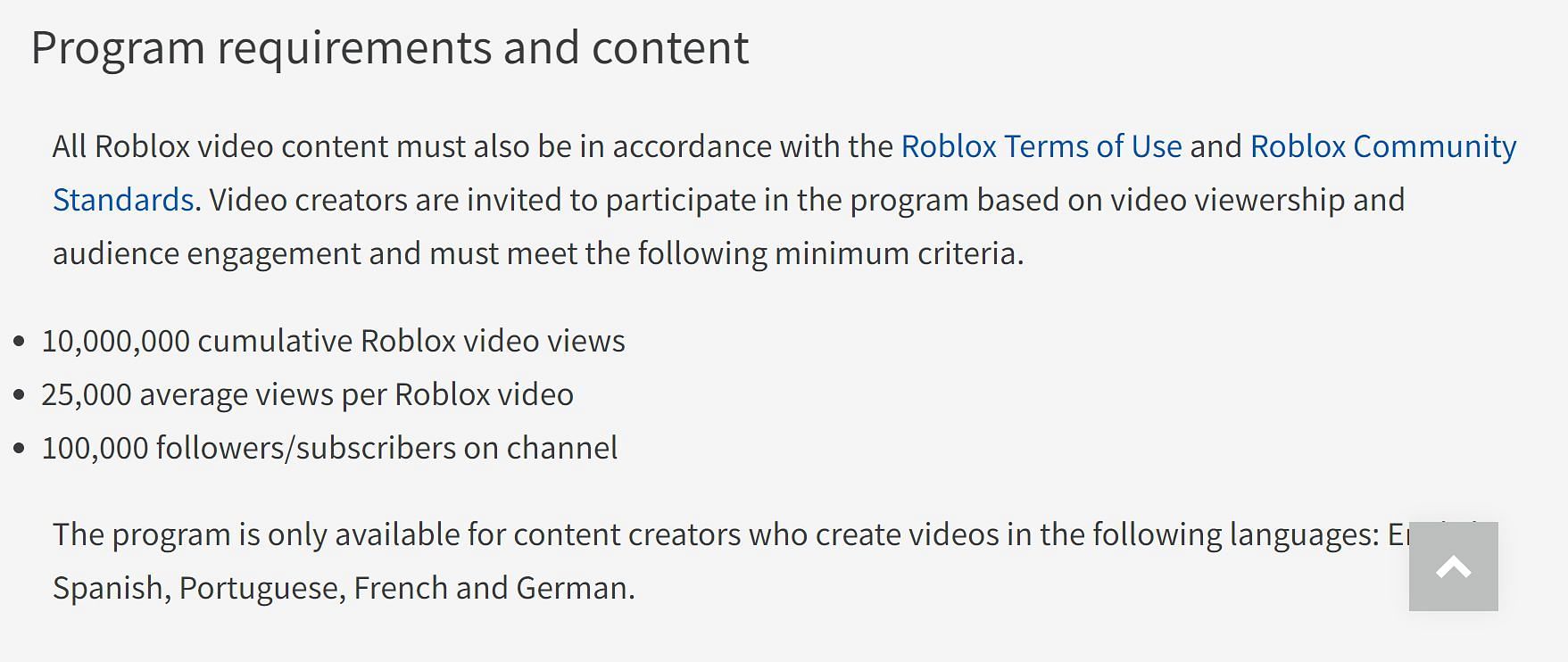 Roblox Video Star Program