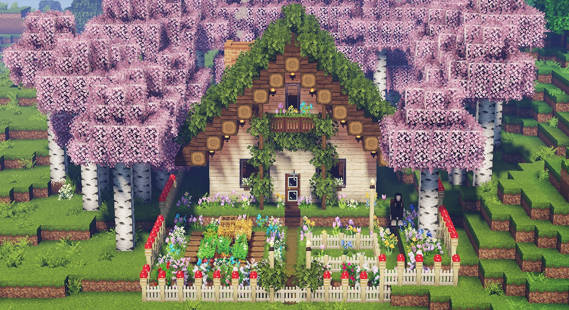 Cottagecore house design [Image via sheepoftheflowers on Tumblr]