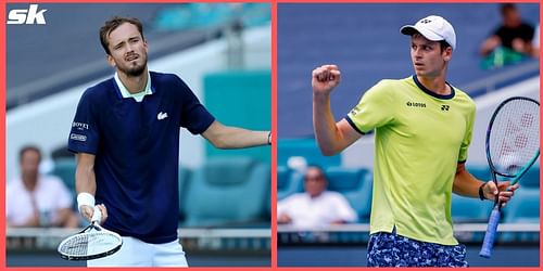 Daniil Medvedev was unhappy with the tennis balls used in the Miami Open during his quarter-final match