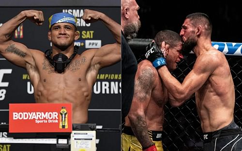 Gilbert Burns and Khamzat Chimaev stole the show at UFC 273 [Image credits: @ufceurope on Twitter]