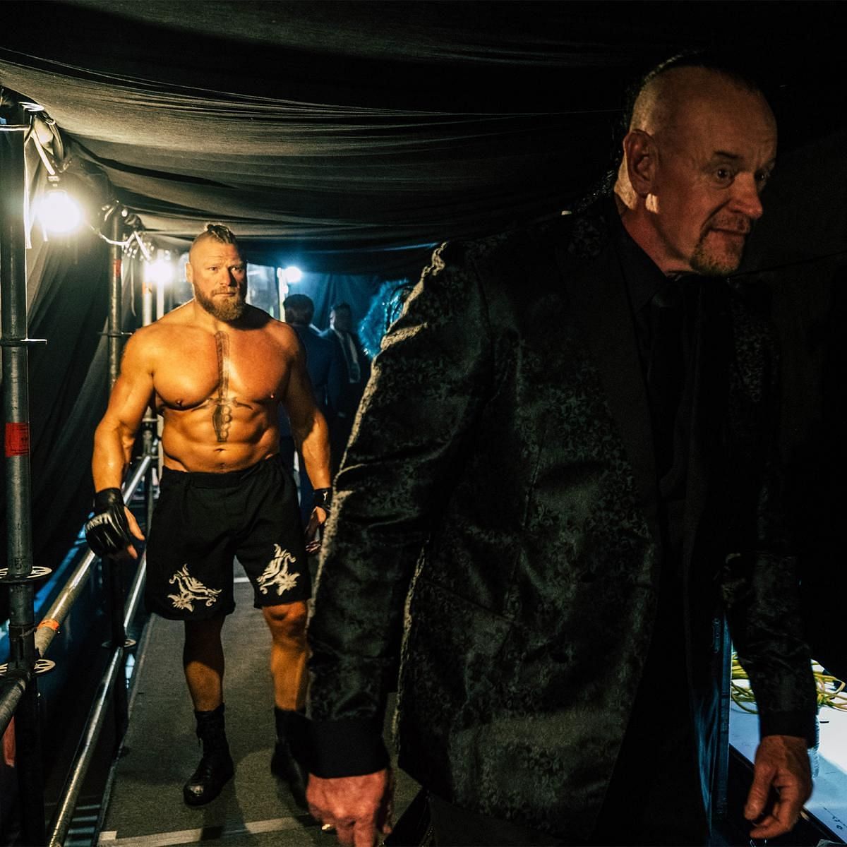 WWE HOF द अंडरटेकर और ब्रॉक लैसनर