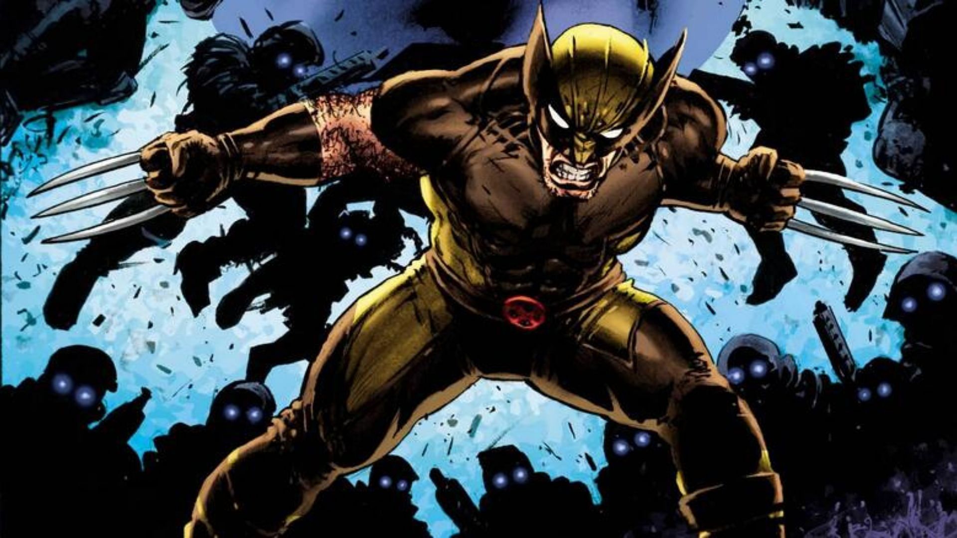 Wolverine slashes across IO Guards and goes against Dr. Slone (Image via Marvel)
