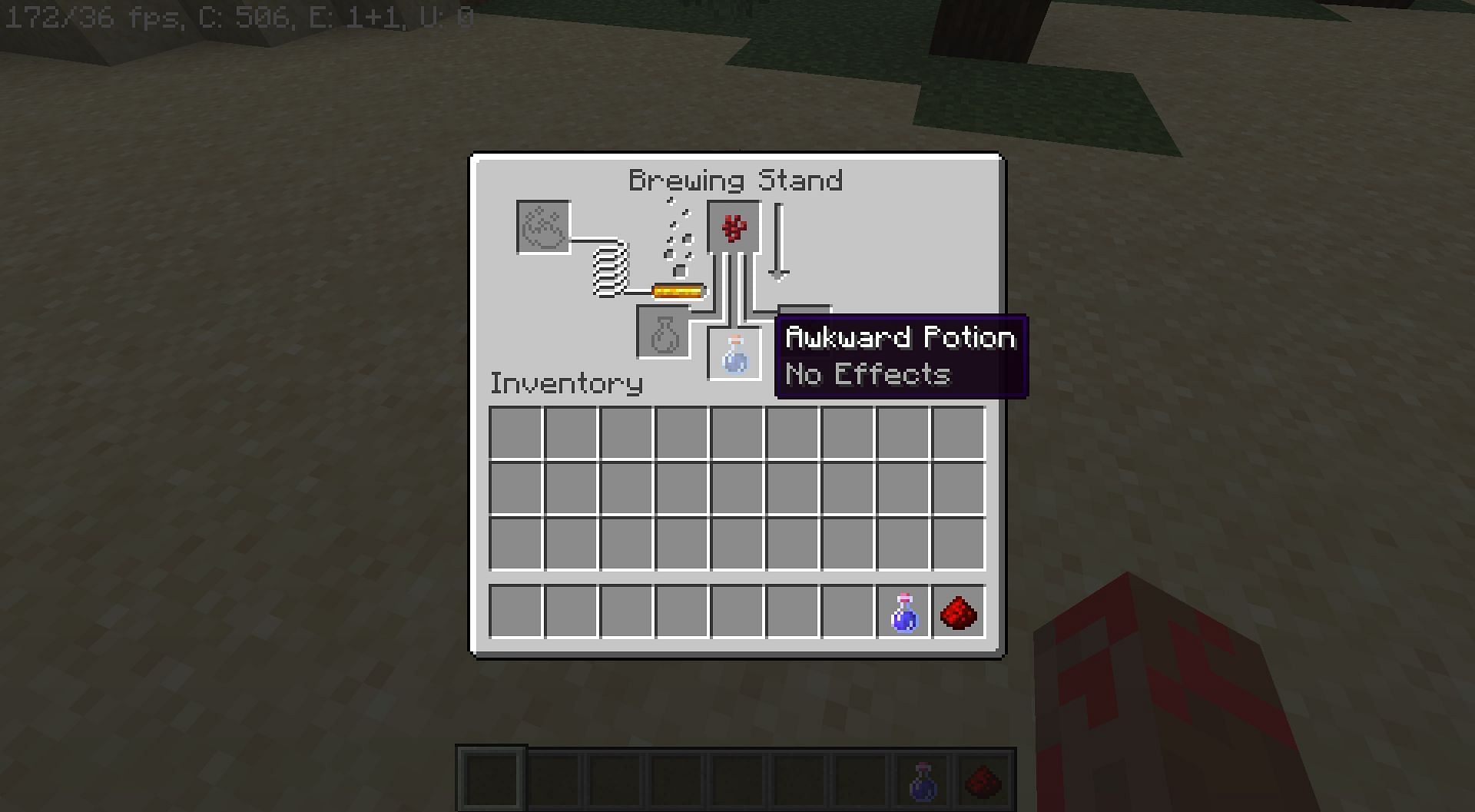 Awkward potion (Image via Minecraft)