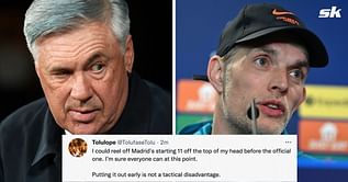 "Earliest team news ever", "Trying to play mind games" - Fans react as Real Madrid release starting XI 2 hours ahead of UCL clash against Chelsea