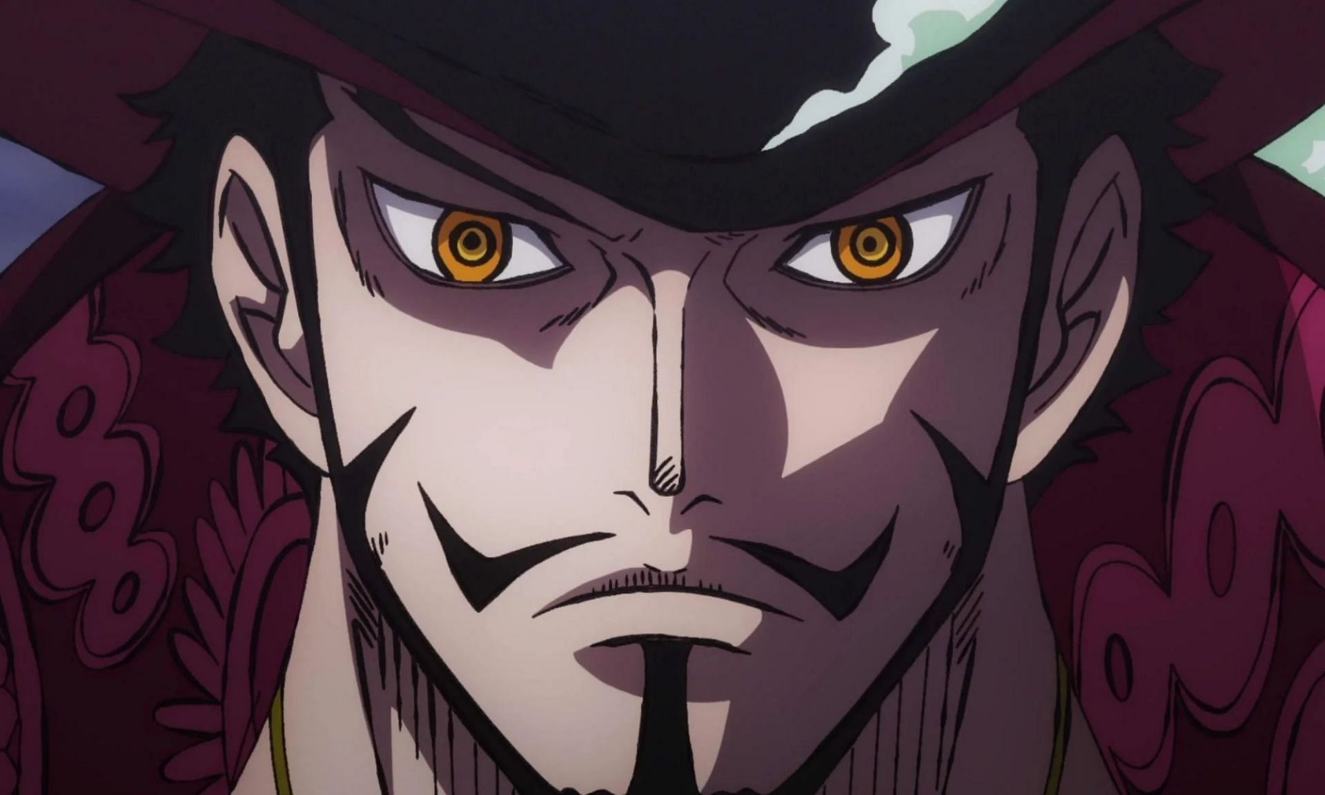 Mihawk is currently the best swordsman in the world (Image via Toei Animation)