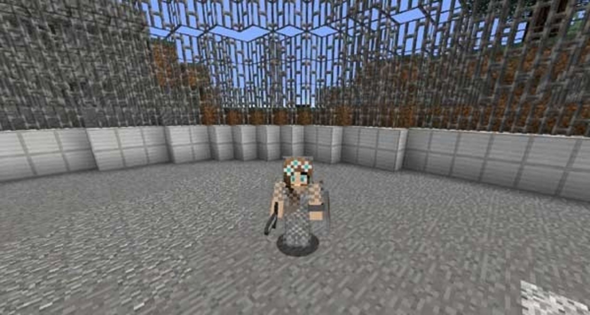 Thunderdome features a PvP arena where players can battle to the last one standing (Image via Mojang/Tynker)