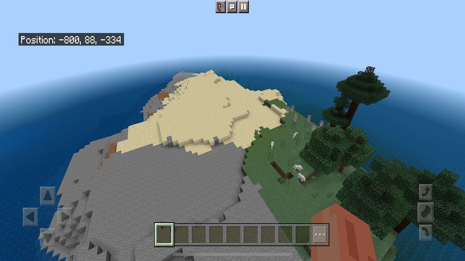 Players can find total peace and isolation on this small island in this secluded seed (Image via Minecraft)