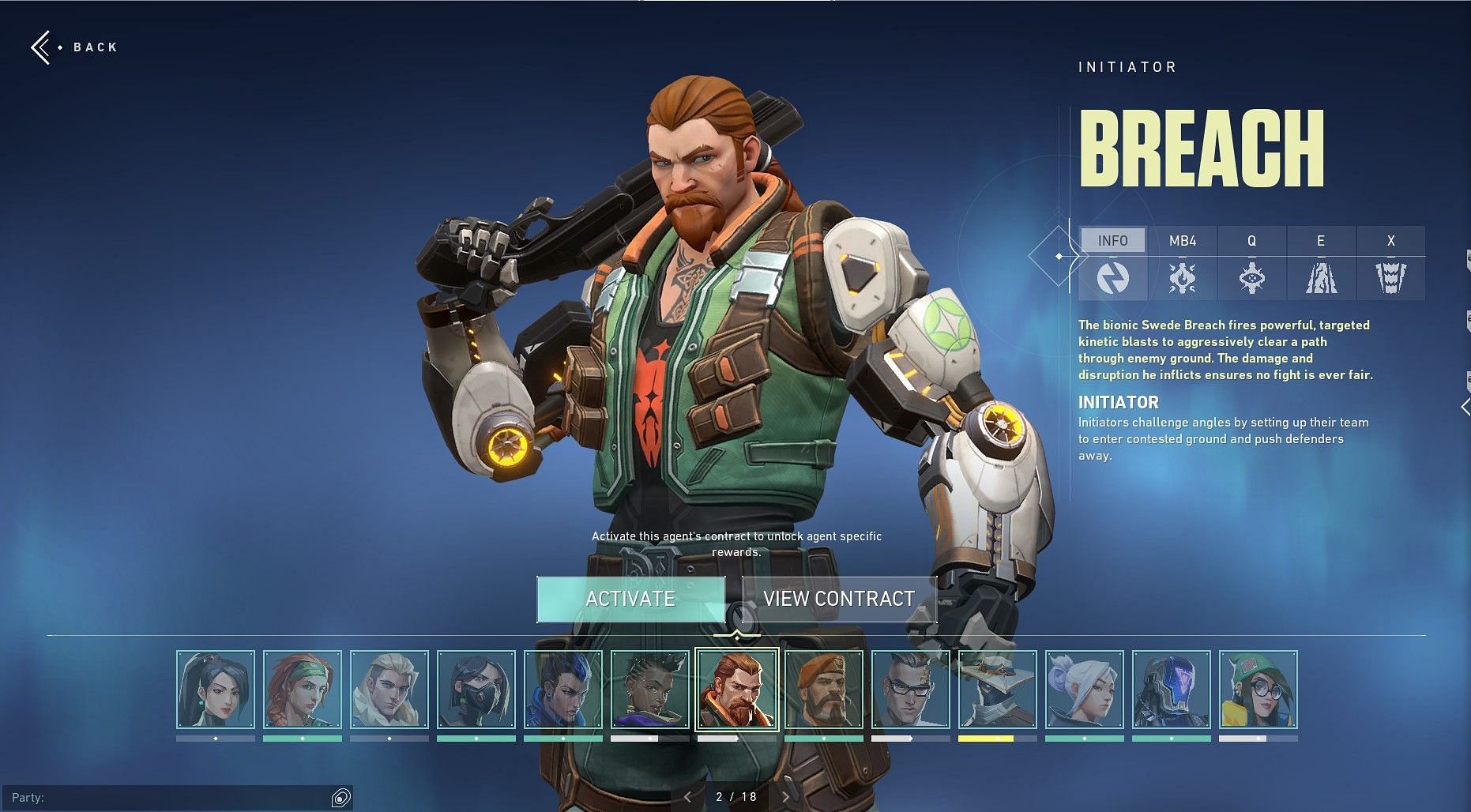 Breach is another initiator agent in Valorant (Image via Riot Games)