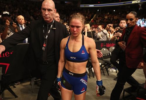 Former women's bantamweight champion Ronda Rousey at UFC 207