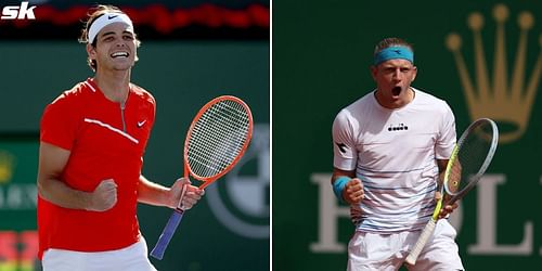 Taylor Fritz (L) and Alejandro Davidovich Fokina.