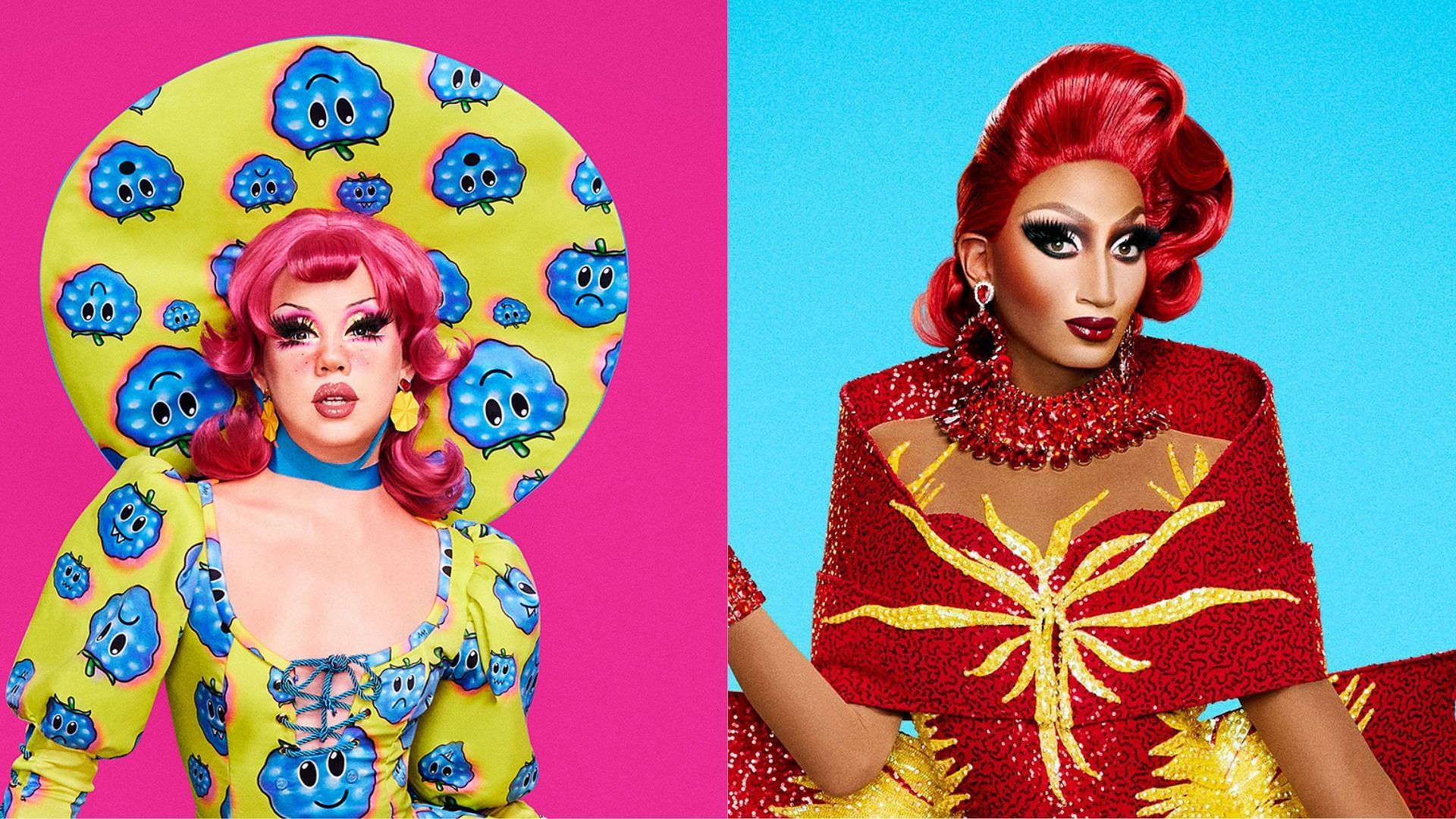 Willow Pill and Angeria Paris VanMicheals from RuPaul&rsquo;s Drag Race (Image via RuPaulsDragRace/Twitter)