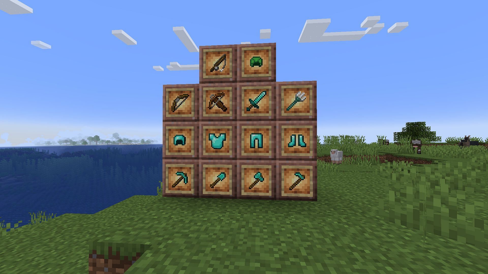All of the items the game considers to be primary items (Image via Minecraft)