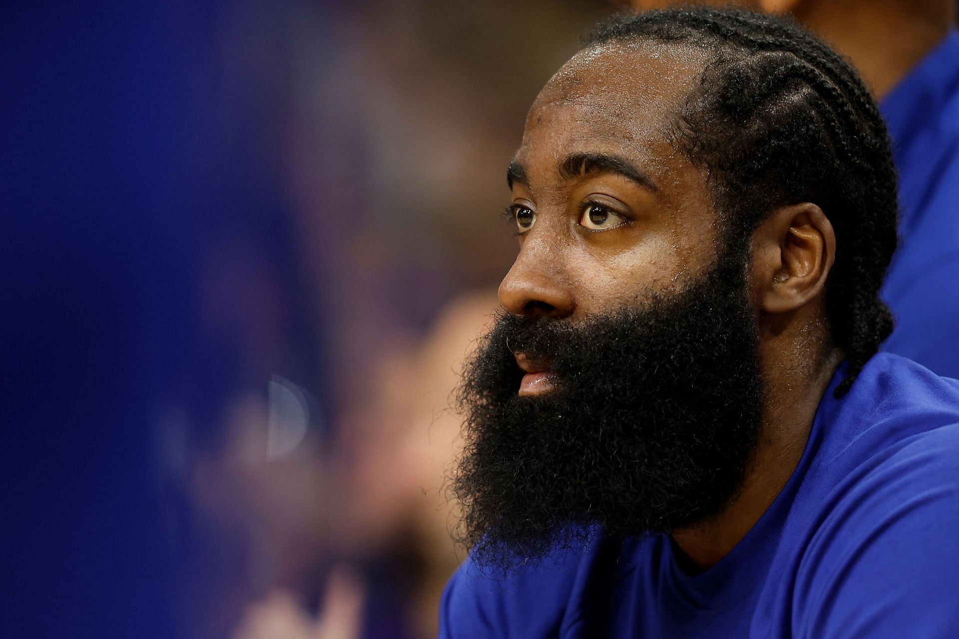 James Harden of the 76ers against the Phoenix Suns