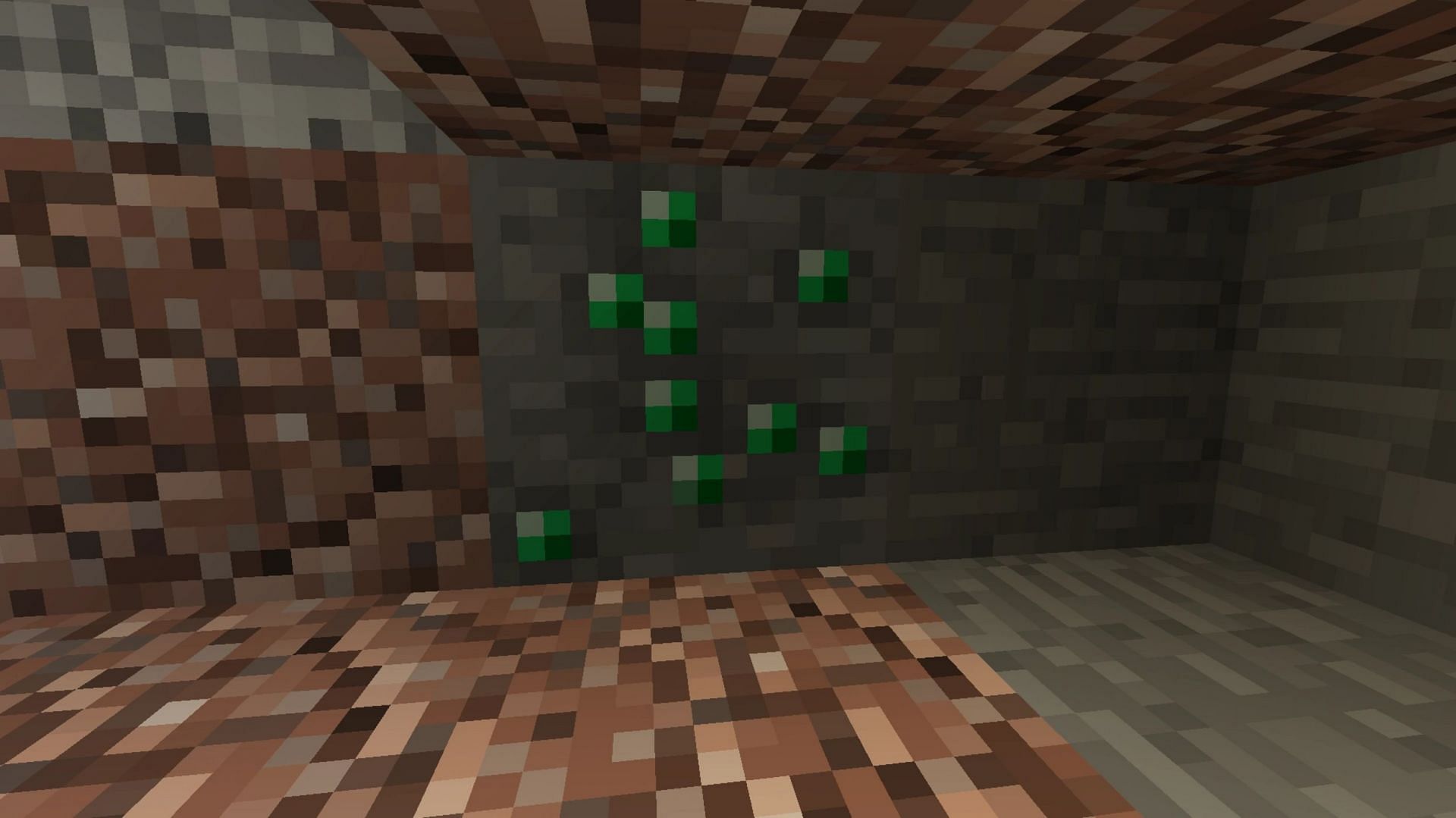 Emeralds can be obtained from ores in addition to villagers (Image via Mojang)