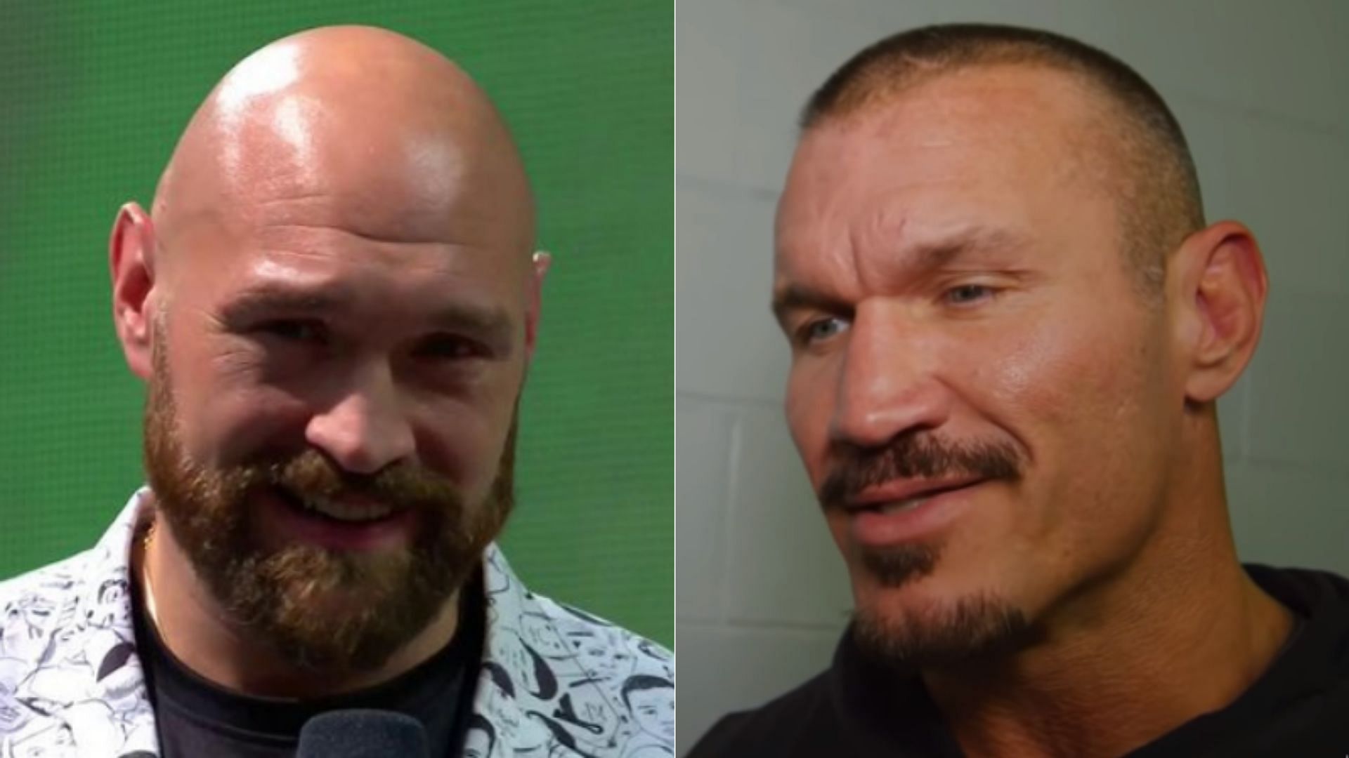 Tyson Fury (left); Randy Orton (right)